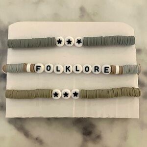 Taylor Swift Folklore Bracelet Set